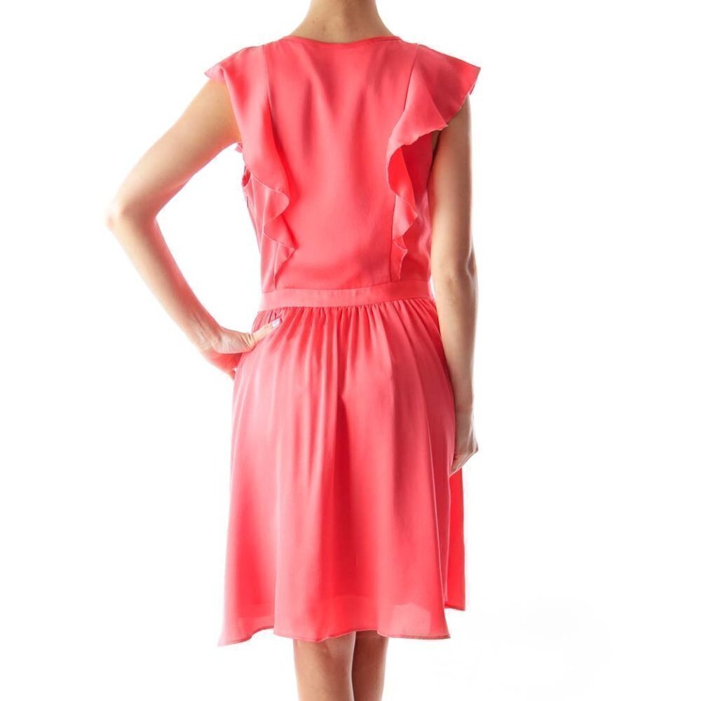 Banana Republic Peach Ruffle Dress - Picture 2 of 3